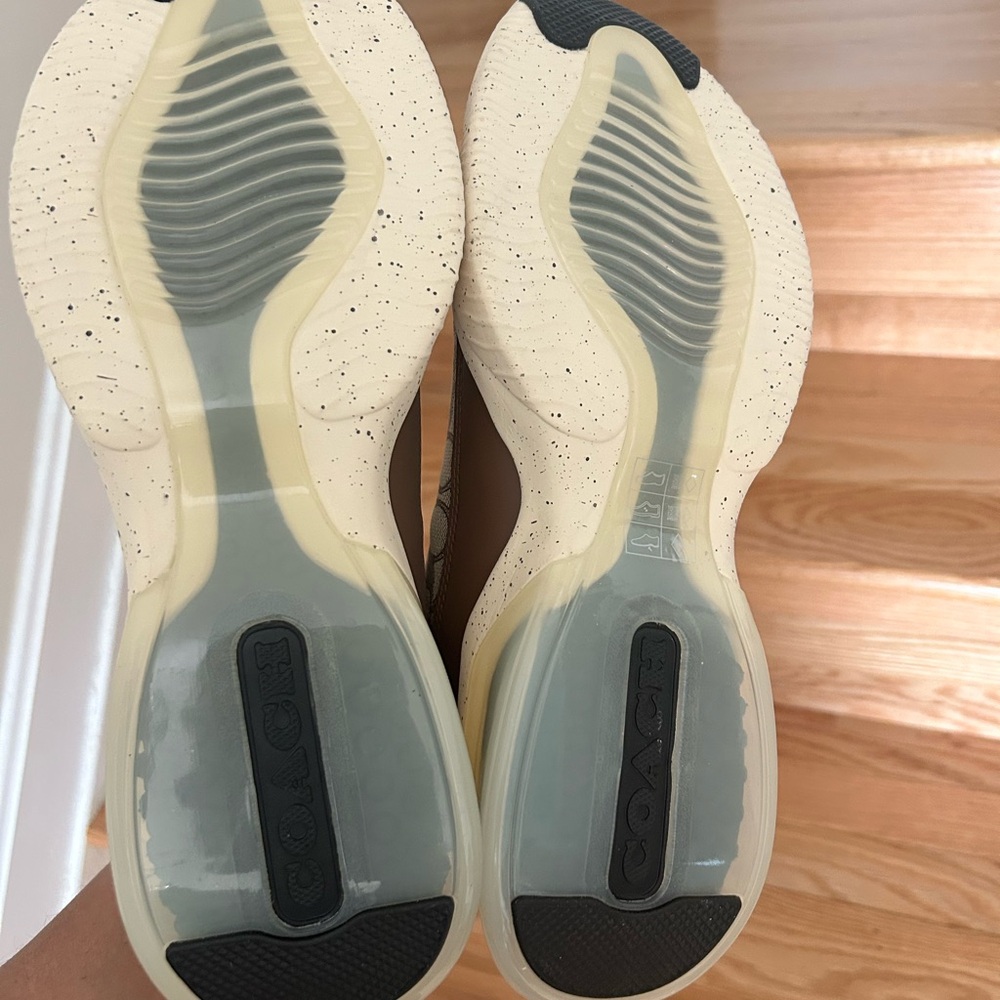 Coach Brown and Cream Athletic Sneakers - Picture 3 of 11